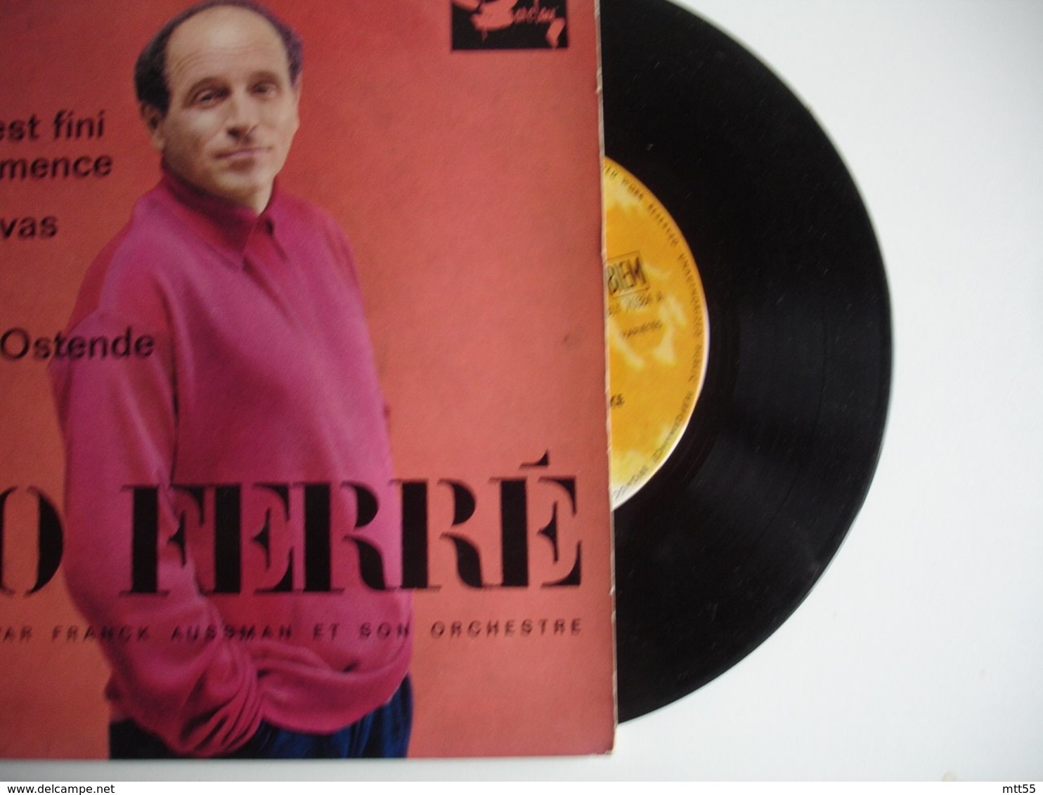 Leo Ferre Lot 3 Disque 45 T 4 Titre  Paname Vingt Ans Quand C Est Fini Barclay Vinyle - 45 T - Maxi-Single