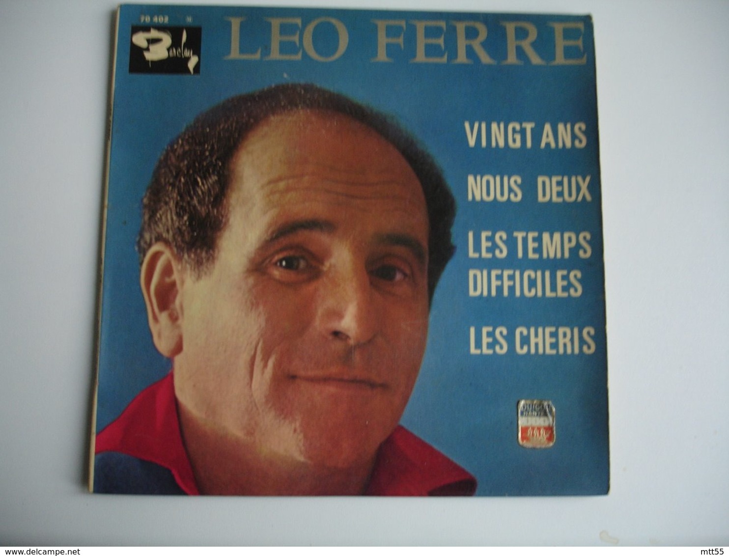 Leo Ferre Lot 3 Disque 45 T 4 Titre  Paname Vingt Ans Quand C Est Fini Barclay Vinyle - 45 Rpm - Maxi-Singles