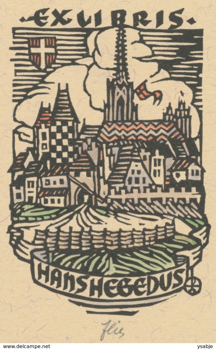 Ex Libris Hans Hegedus - Otto Feil Gesigneerd - Ex-libris