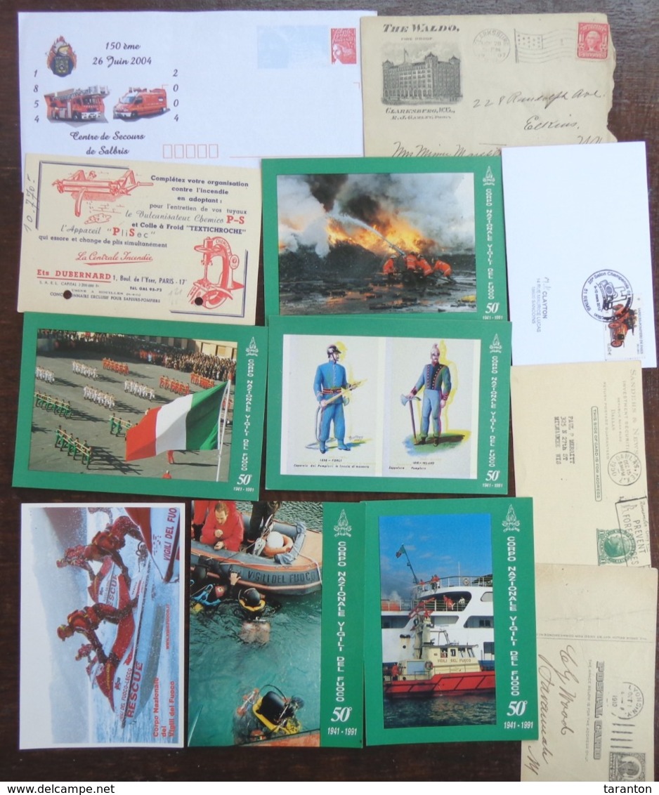 48 Cover/post Card+1 Autoadesivo Dei Vigili Del Fuoco/Sapeurs Pompiers/Firemen/Feuerwehr - Altri & Non Classificati