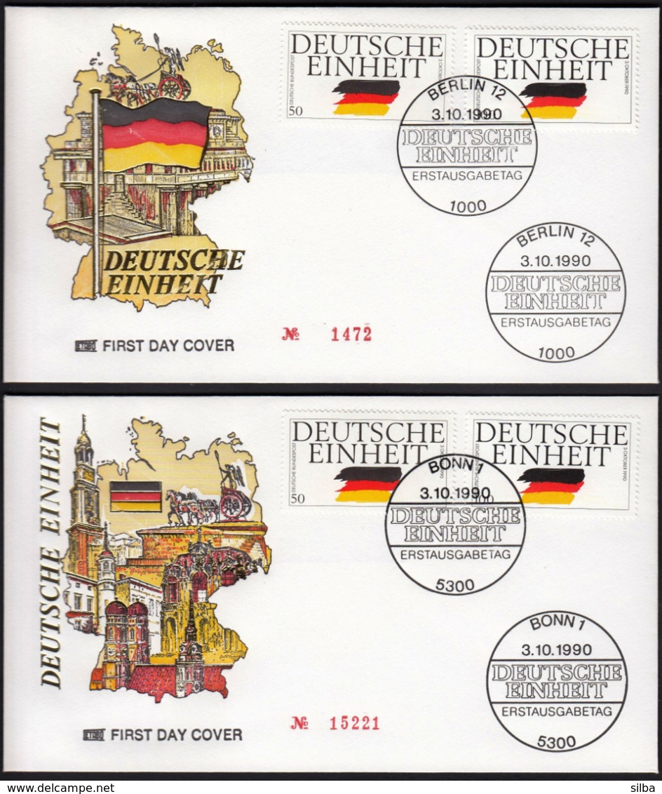 Germany Berlin Bonn 1990 / German Unity, United  / Deutsche Einheit / Flag - Altri & Non Classificati