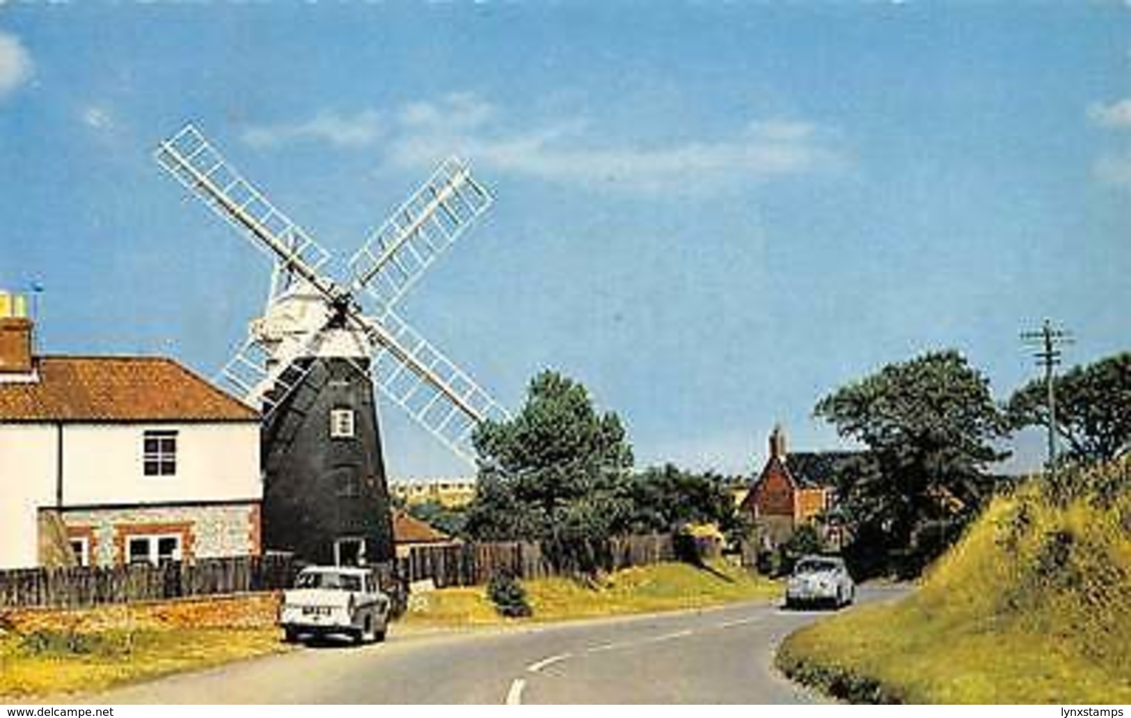 Norfolk, Mundesley On Sea, Paston Mill, Coast Road, Windmill, Auto, Cars - Autres & Non Classés