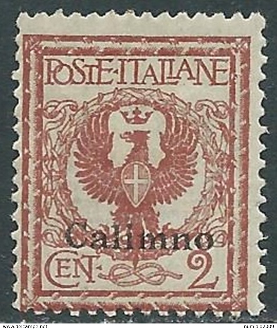 1912 EGEO CALINO AQUILA 2 CENT MNH ** - RB30 - Aegean (Calino)