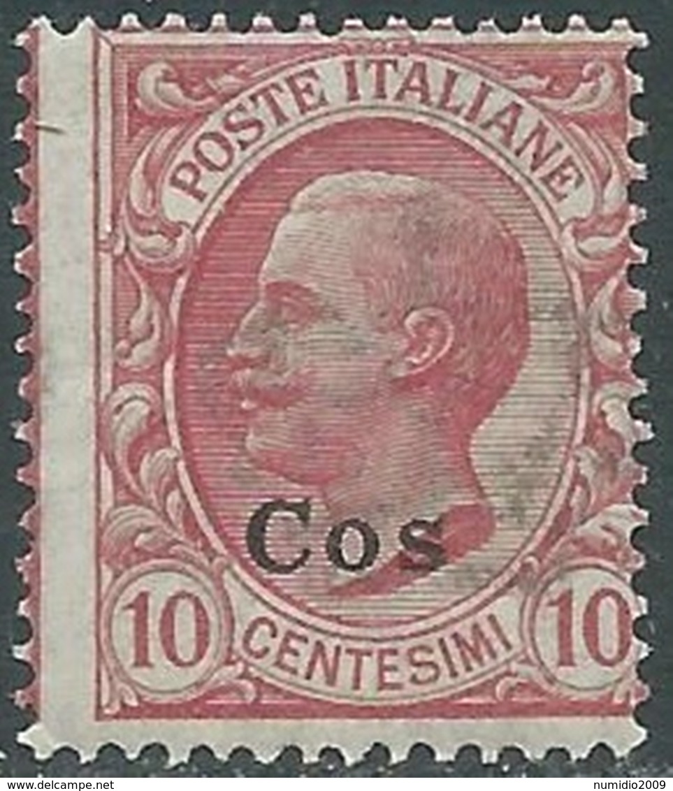 1912 EGEO COO EFFIGIE 10 CENT MNH ** - RB30-2 - Aegean (Coo)