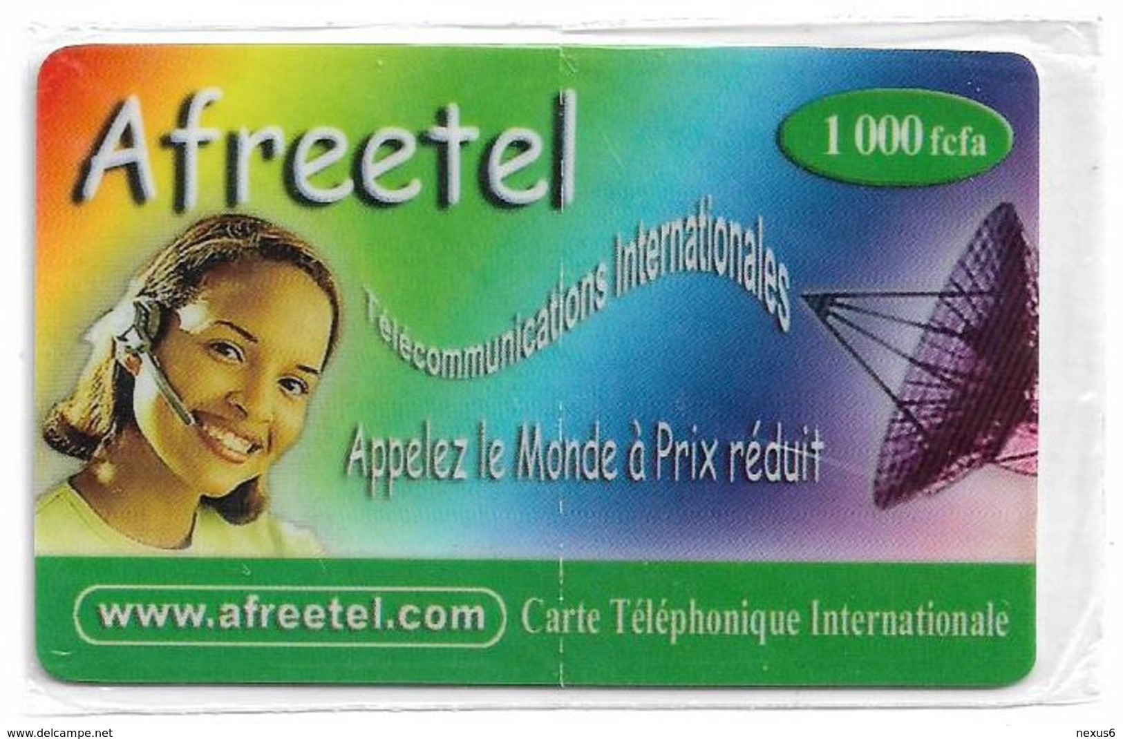 Niger - Afreetel - Appelez Le Monde A Prix Reduit, Prepaid 1.000Fcfa, NSB - Niger