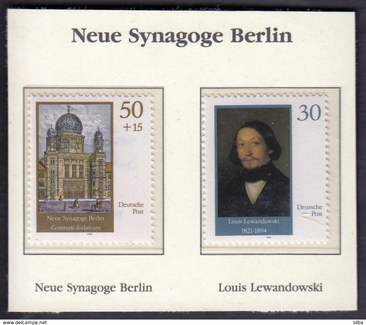 Germany 1990 / Reconstruction Of The New Synagogue In Berlin, Louis Lewandowski, Music Composer - Jewish