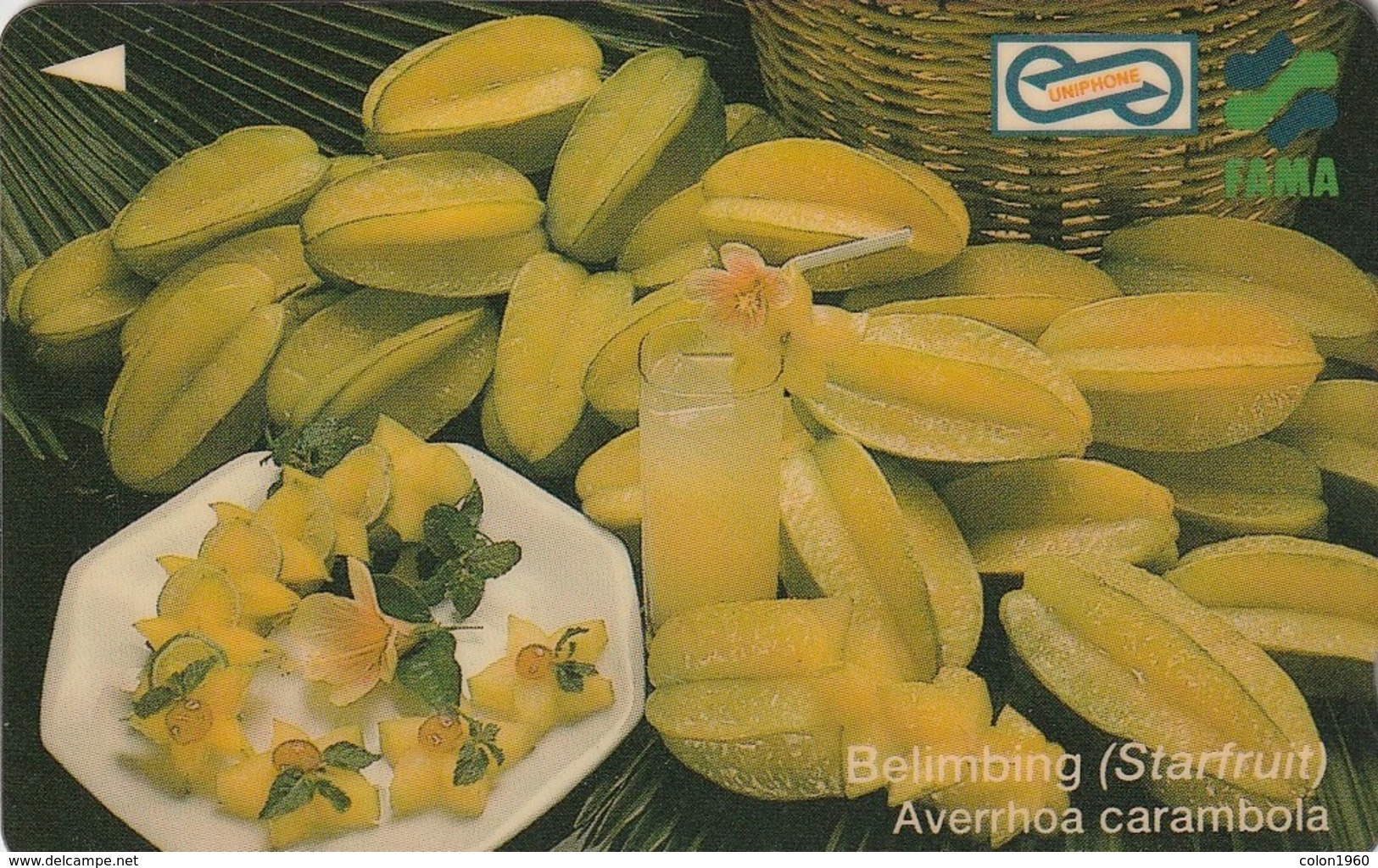 MALASIA. 3USBB. FRUTAS. Starfruit. 10$. 1995. (030) - Malasia