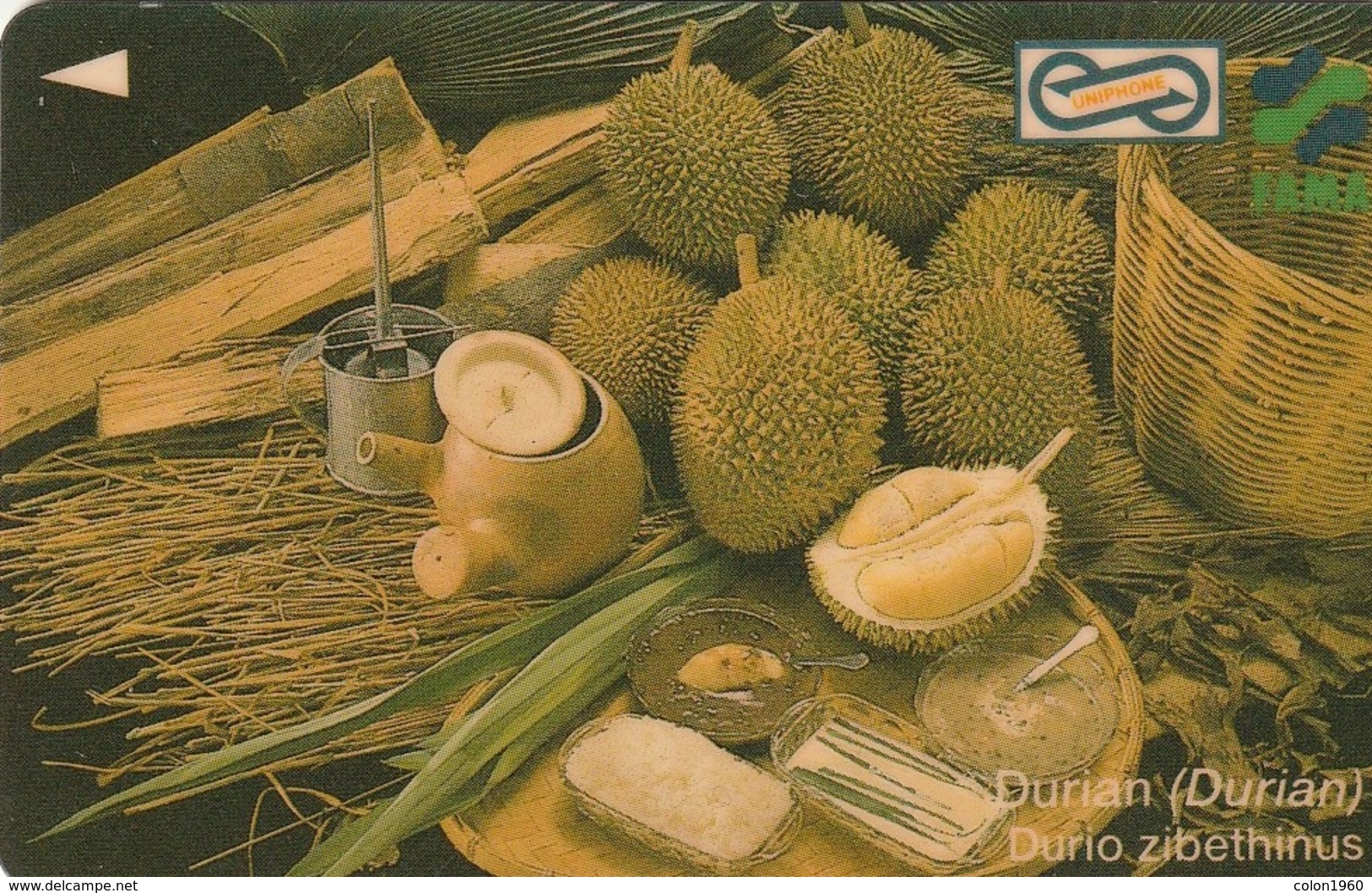 MALASIA. 3USBA. FRUTAS. Durian. 10$. 1995. (031) - Malasia