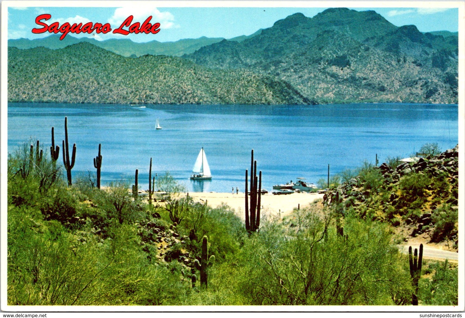 Arizona Saguaro Lake At Stewart Mountain Dam - Tucson