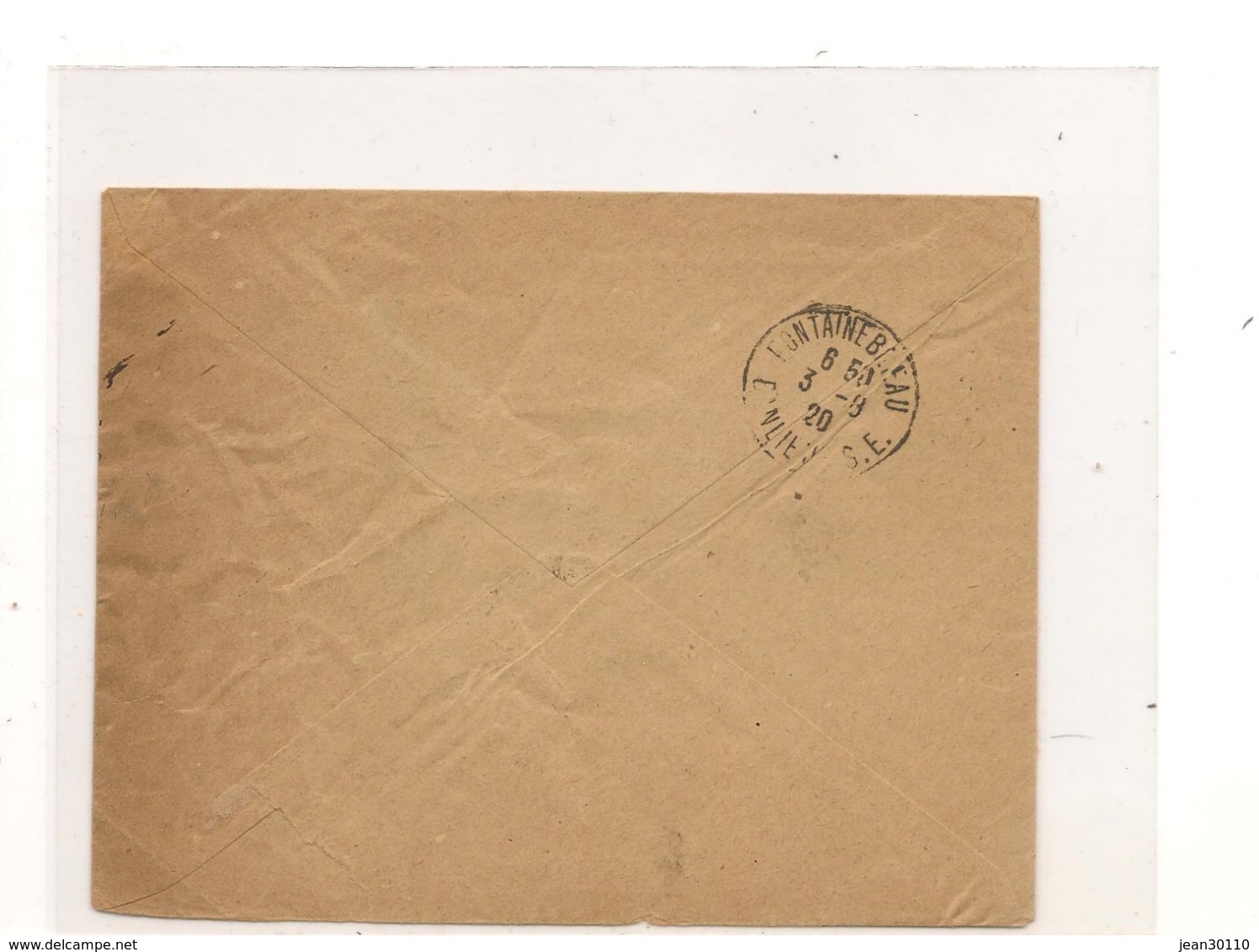 FRANCE 1920 ENVELOPPE F.M. TRÉSOR ET POSTES POUR PARIS DU 1/6/20 - 1877-1920: Semi-moderne Periode