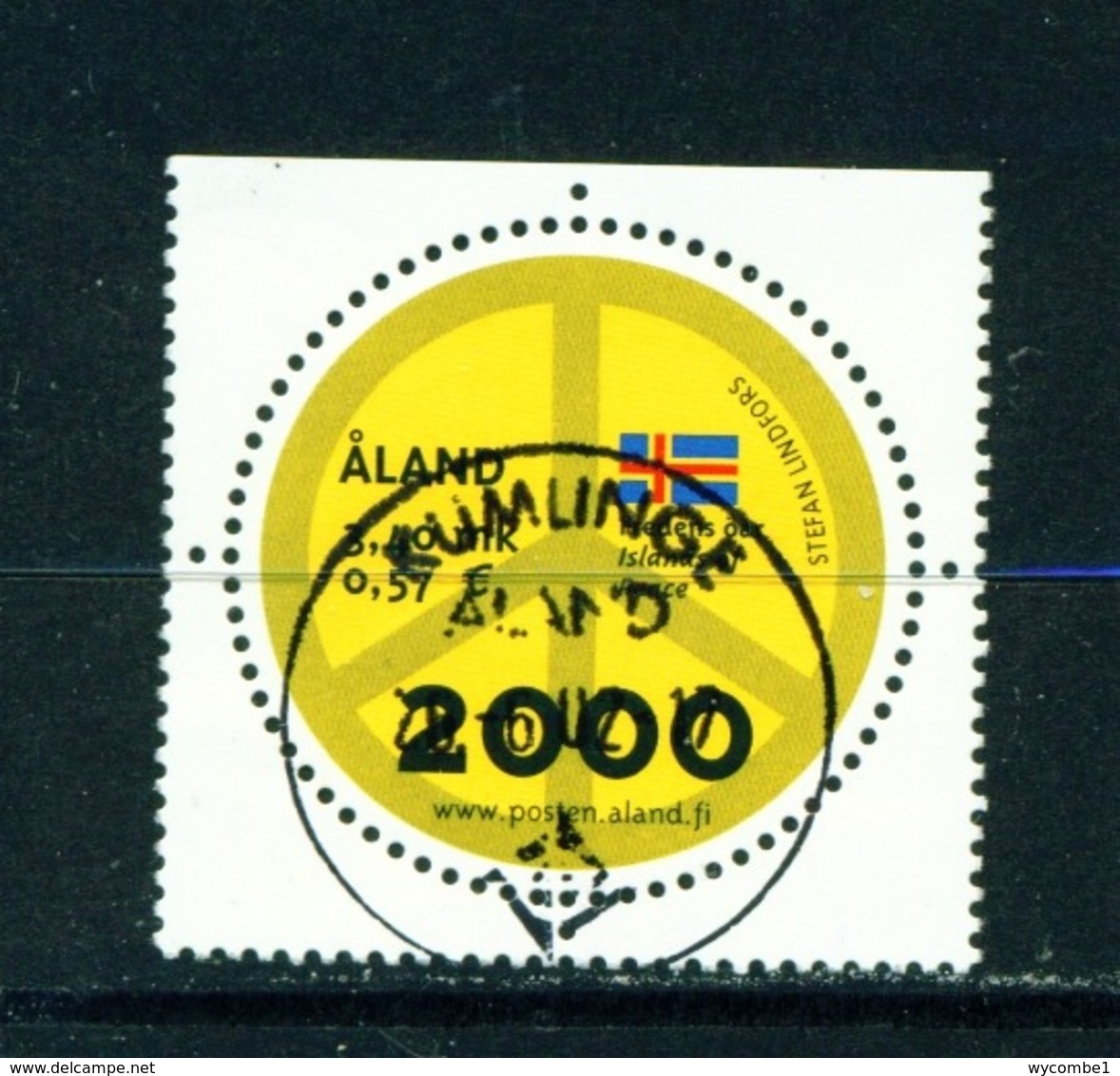 ALAND  -  2000 New Millennium 3m40 Used As Scan - Aland