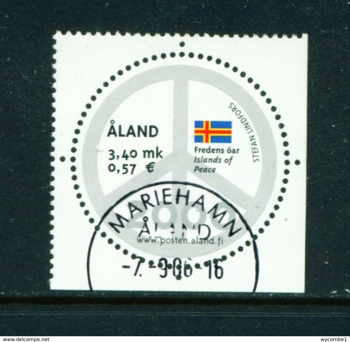 ALAND  -  2000 New Millennium 3m40 Used As Scan - Aland