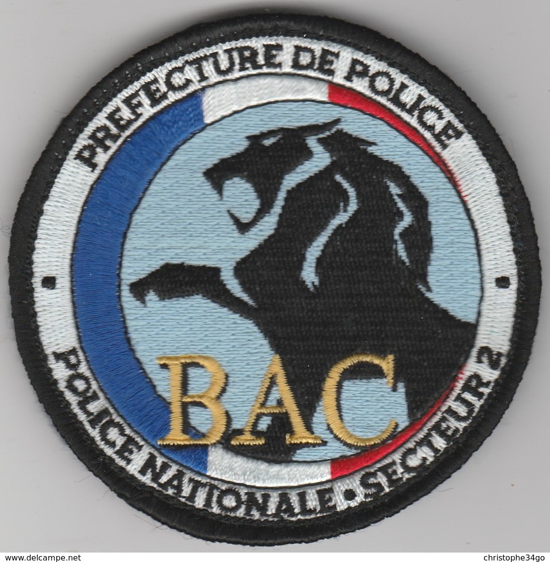 Écusson Police BAC Paris 2ème Secteur - Polizia