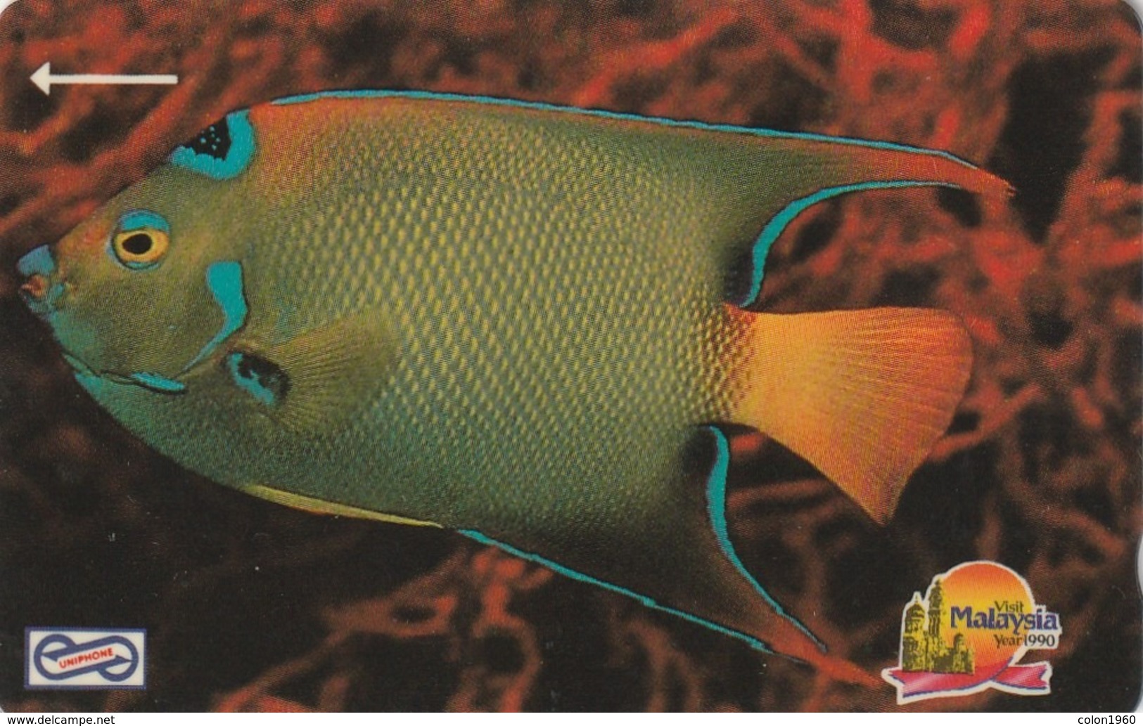 MALASIA. 16MSAA. FAUNA MARINA, PECES. Blue Fish. 5$. 1992. (013) - Peces