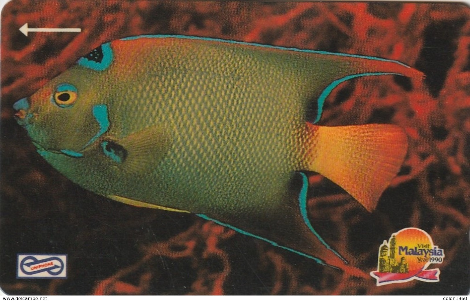 MALASIA. 19MSAA. FAUNA MARINA, PECES. Blue Fish. 5$. 1992. (014) - Fish