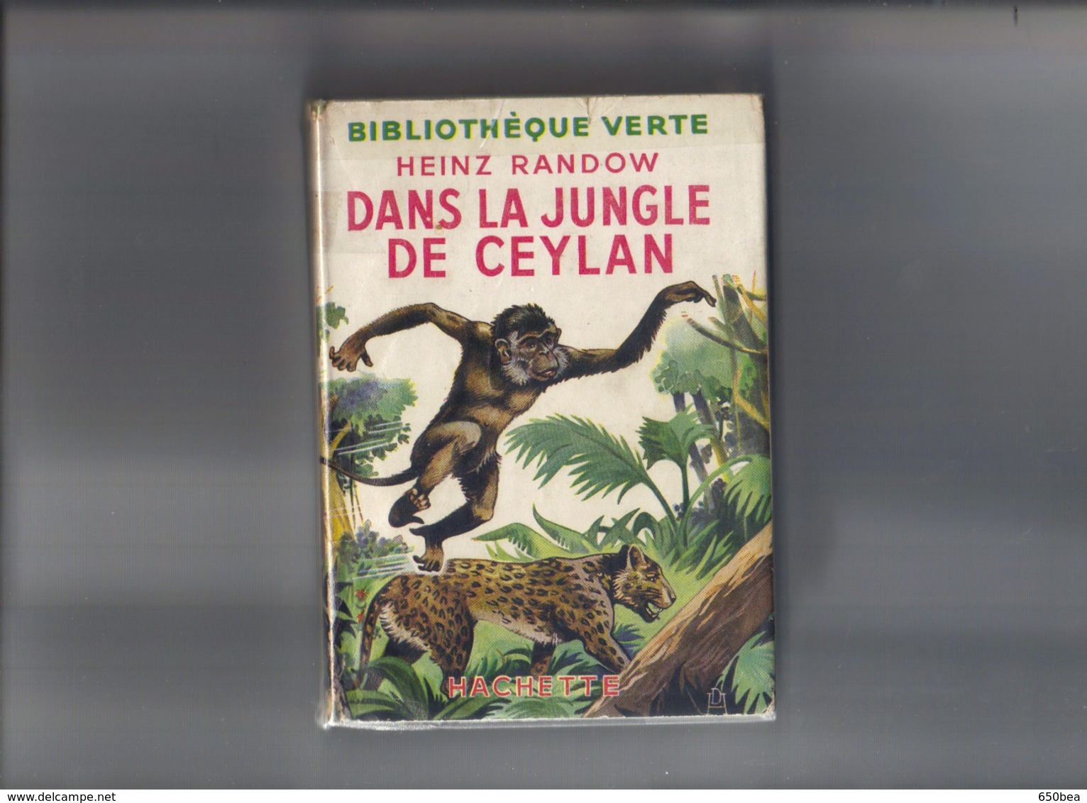 Bibliothèque Verte.Heinz Randow.Dans La Jungle De Ceylan. - Biblioteca Verde