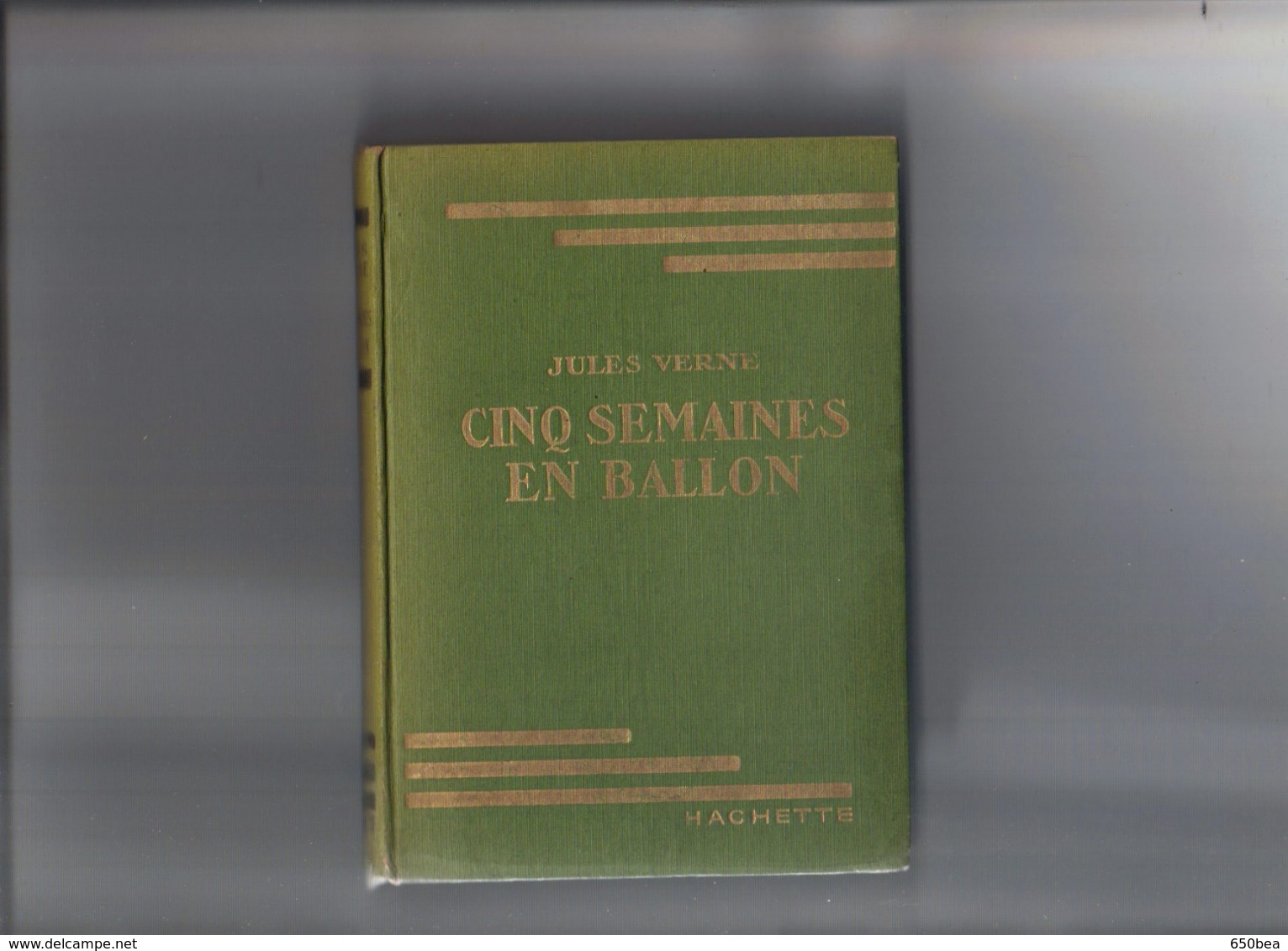 Bibliothèque Verte.Jules Verne.Cinq Semaines En Ballon. - Bibliotheque Verte