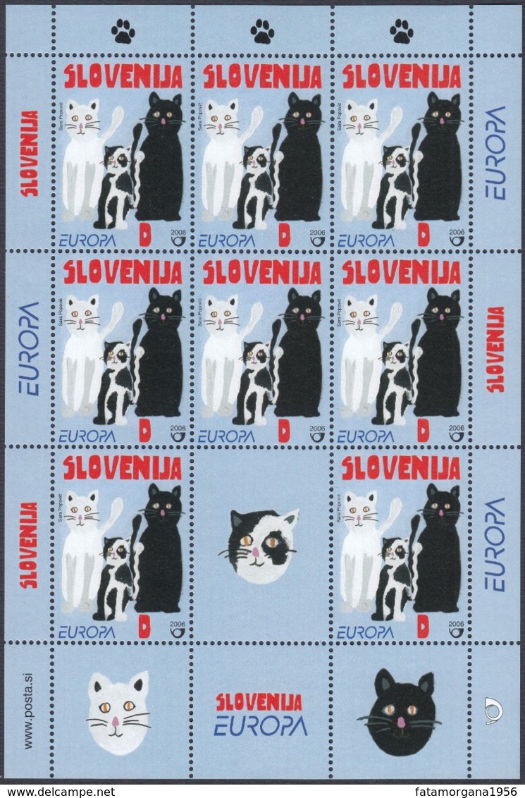 SLOVENIA - 2006 - Minifoglio Dentellato Nuovo MNH Comprendente 8 Valori Yvert 541 E Numerose Vignette. - Slowenien