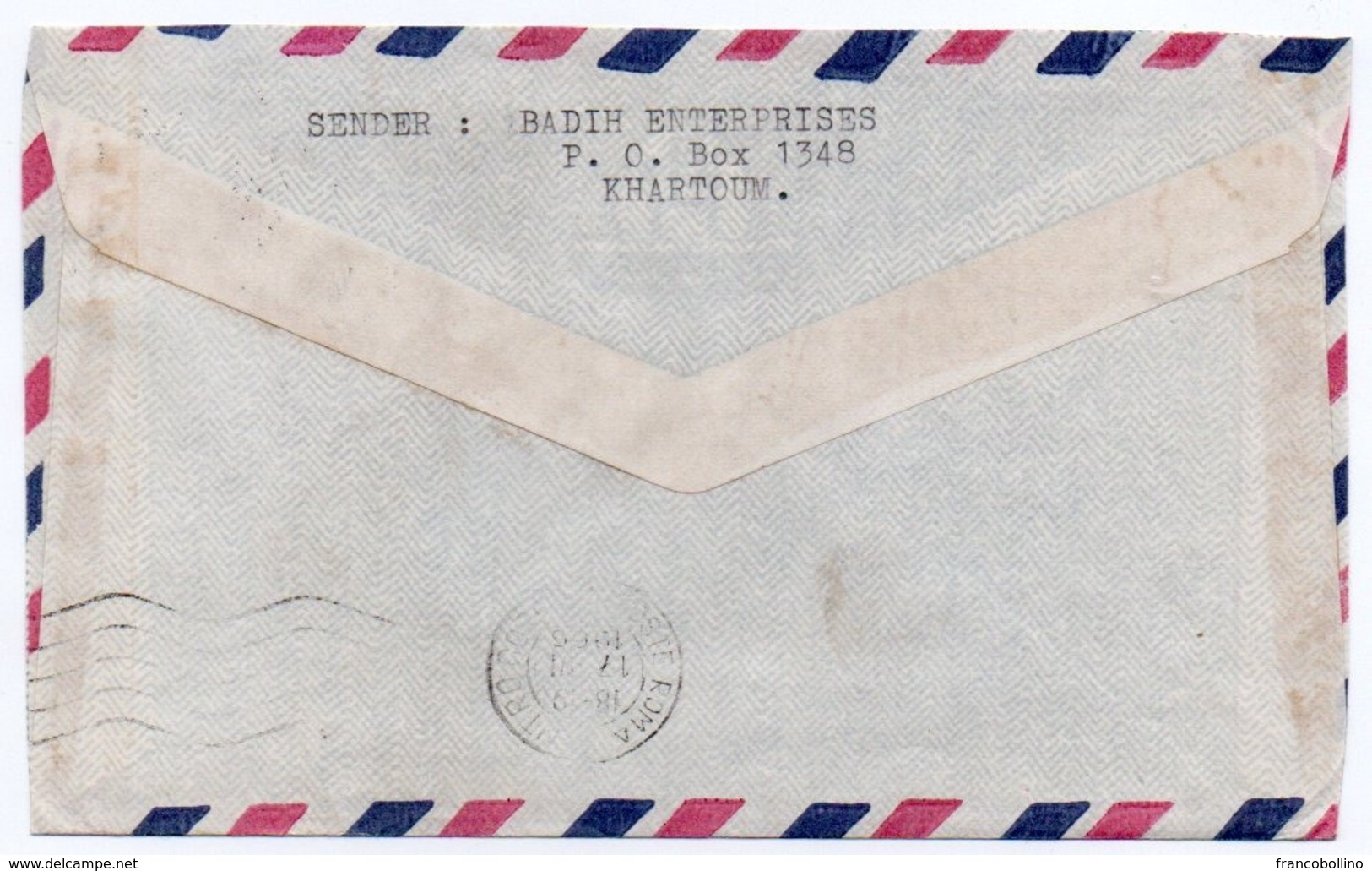 SUDAN/SOUDAN - AIR MAIL COVER TO ITALY 1966 / THEMATIC STAMP-W.H.O. 55mms - Sudan (1954-...)