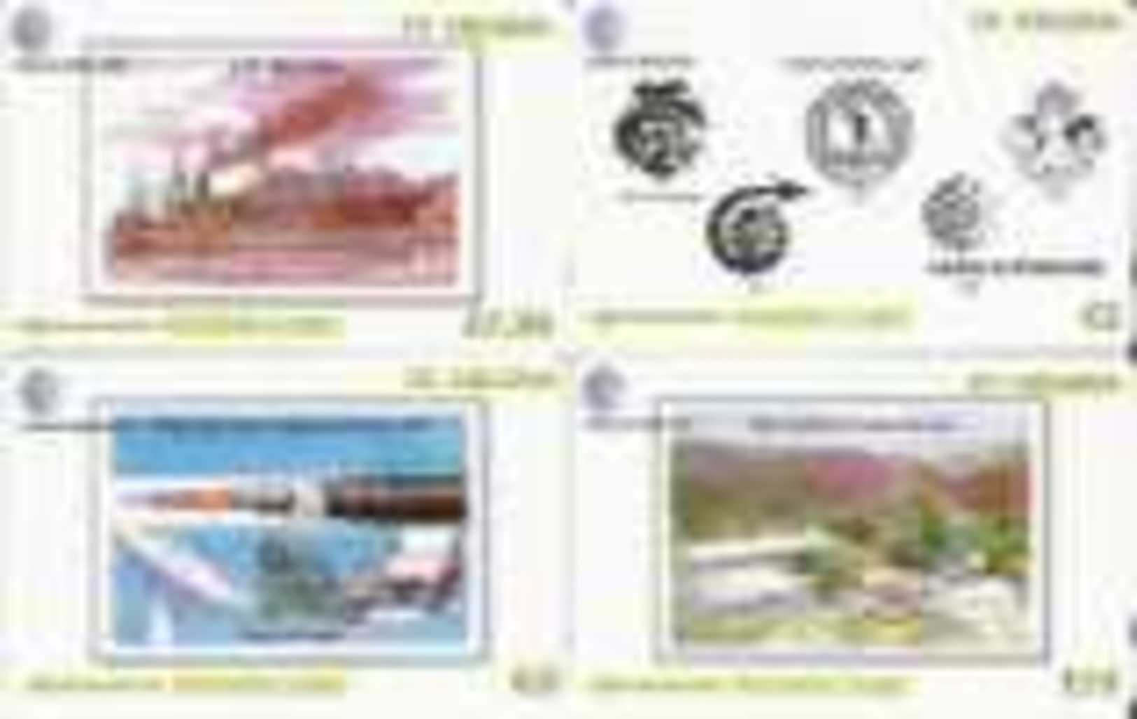 ST. HELENA : STH30+31+32+33  100th CENTENARY Cablage St Helena  (compl Set MINT) - Sainte-Hélène