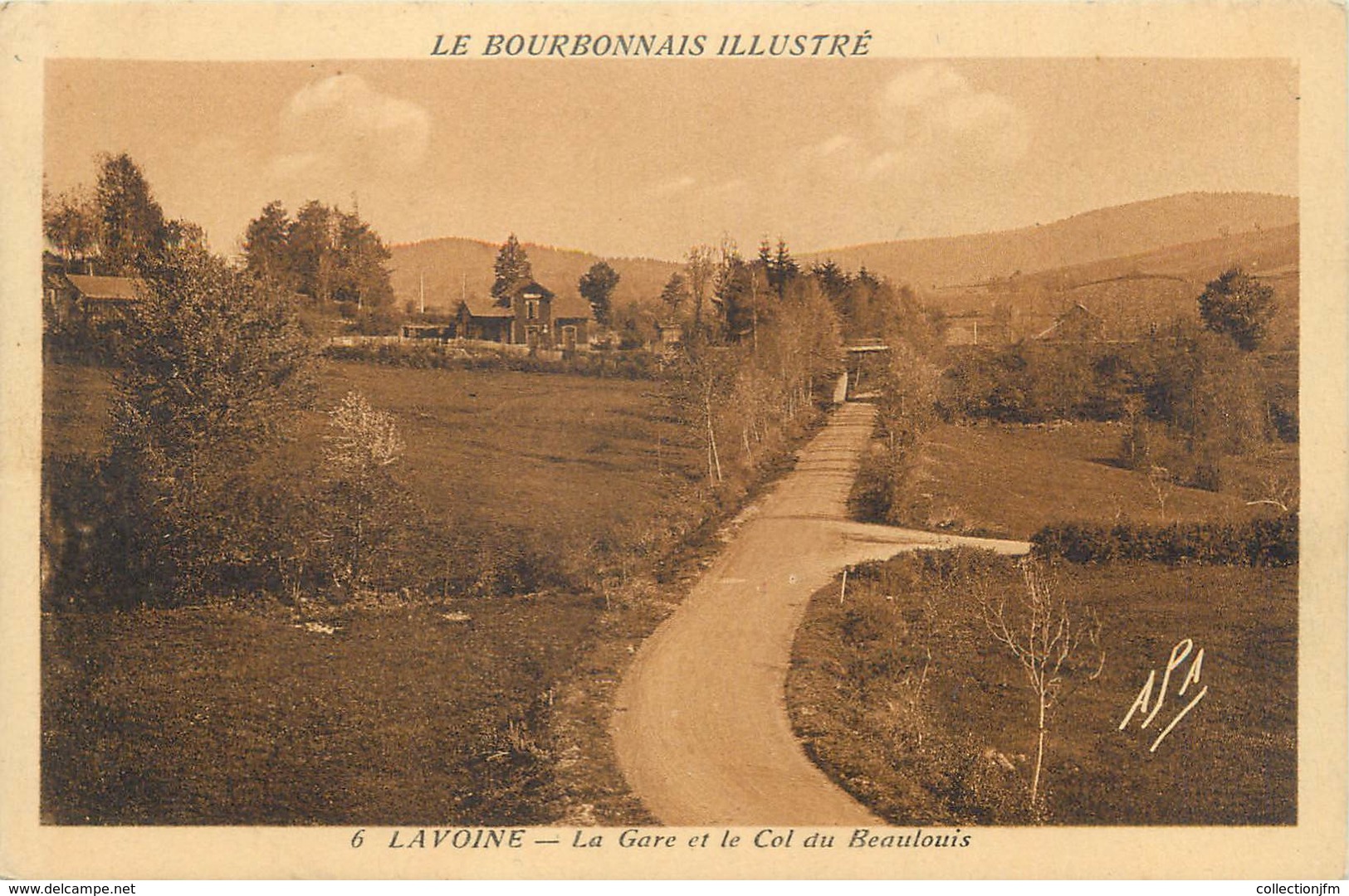 CPA FRANCE 03 "Lavoine, La Gare Et Le Col Du Beaulouis" - Other & Unclassified