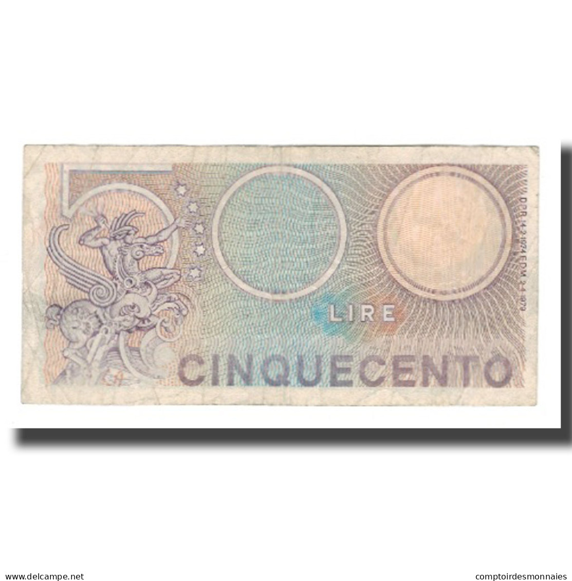 Billet, Italie, 500 Lire, 1974-1979, KM:94, TB+ - 500 Lire