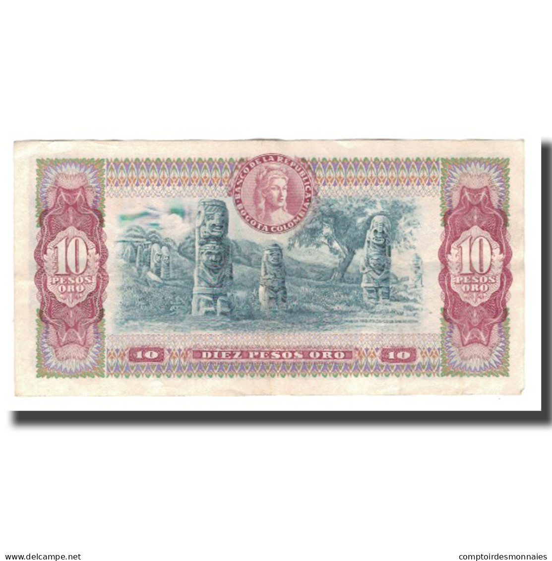 Billet, Colombie, 10 Pesos Oro, 1976, 1976-07-20, KM:407f, SPL - Kolumbien