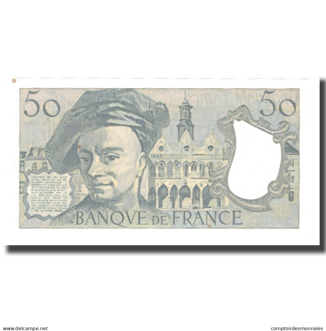 France, 50 Francs, 1976-1992, 1990, SPL+, Fayette:67.16, KM:152e - 50 F 1976-1992 ''Quentin De La Tour''