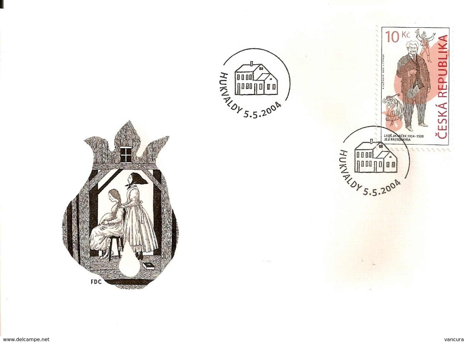 FDC 397-9 Czech Republic Smetana-Dvorak-Janacek 2004 NOTICE POOR SCANS - BUT THE COVERS ARE OK. - Musik