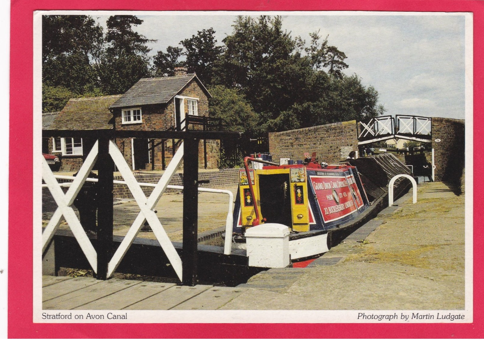 Modern Post Card Of Transport,Canal Boats,Canal Barge,Fulbourne,Lapworth Locks,Stratford On Avon CanalX38. - Houseboats