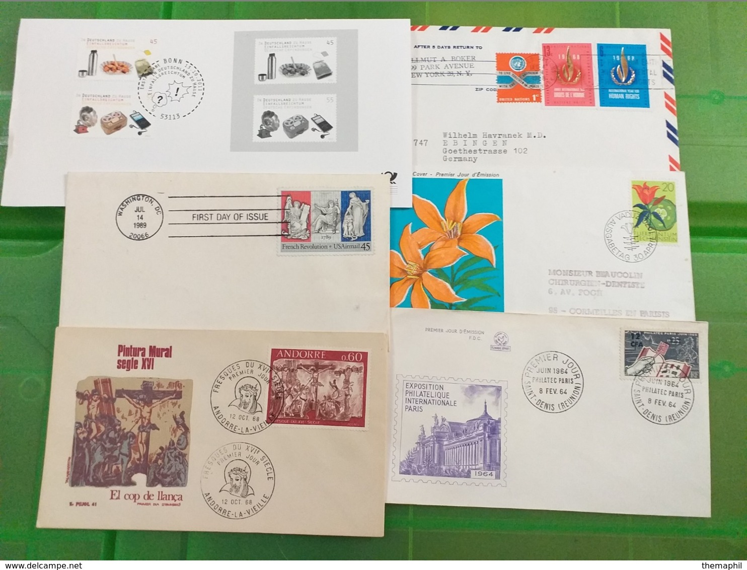 lot n° TH.1094 MONDE une archive de + de 250 lettres