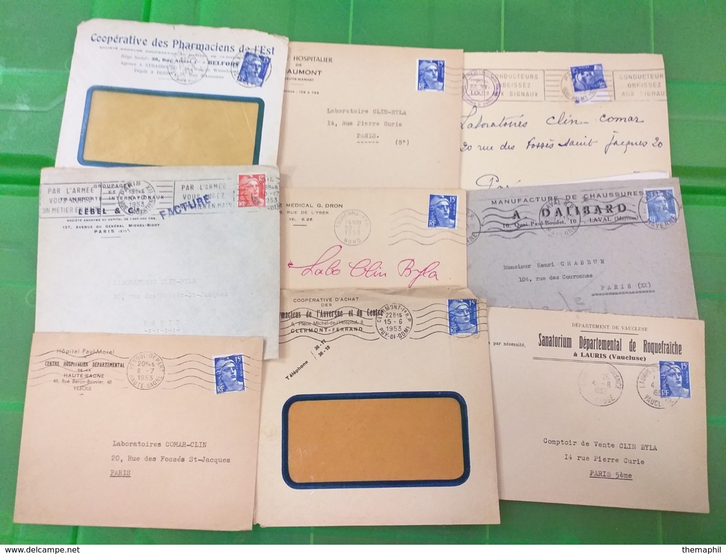 Lot N° TH.1107 FRANCE  Une Archive De + De 300 Lettres Des Année 40 / 50 - Collections (en Albums)