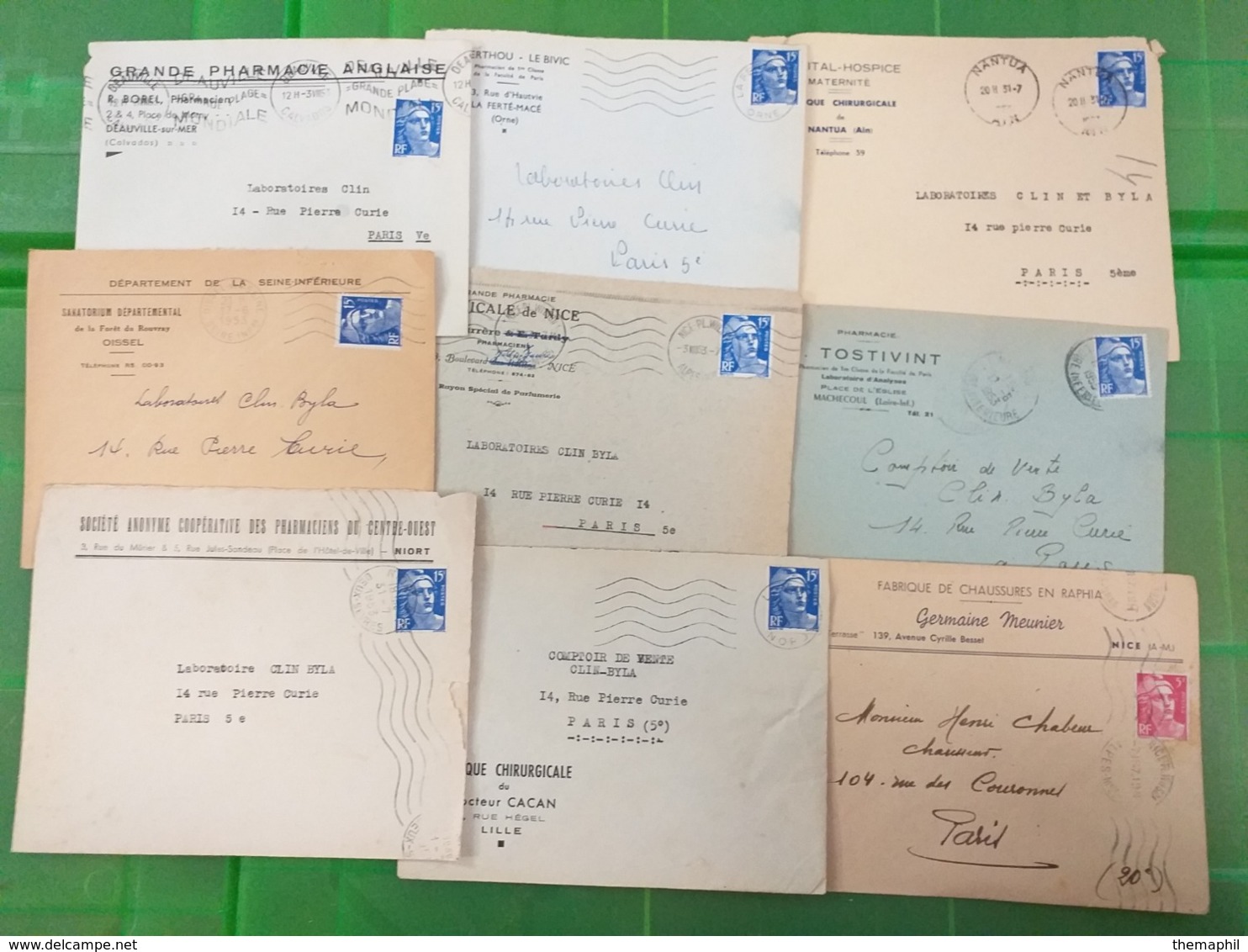 lot n° TH.1107 FRANCE  une archive de + de 300 lettres des année 40 / 50