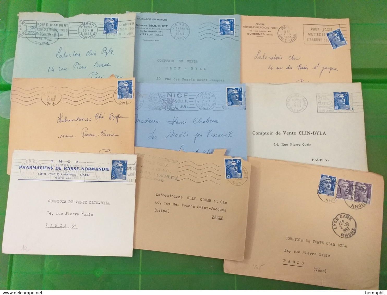 lot n° TH.1107 FRANCE  une archive de + de 300 lettres des année 40 / 50
