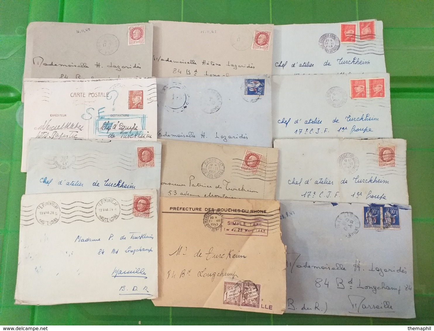 lot n° TH.1107 FRANCE  une archive de + de 300 lettres des année 40 / 50