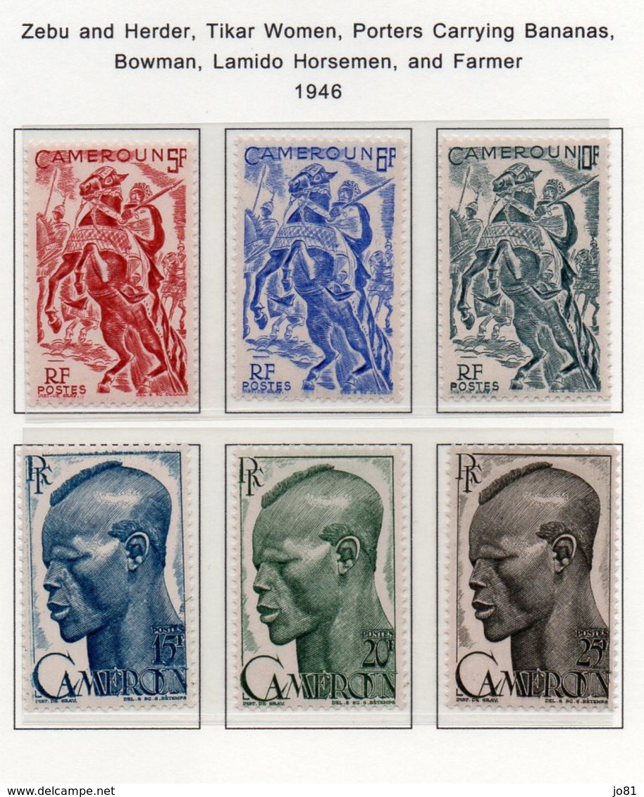 Cameroun YT 276-294  XX / MNH Série De 1947 - Unused Stamps