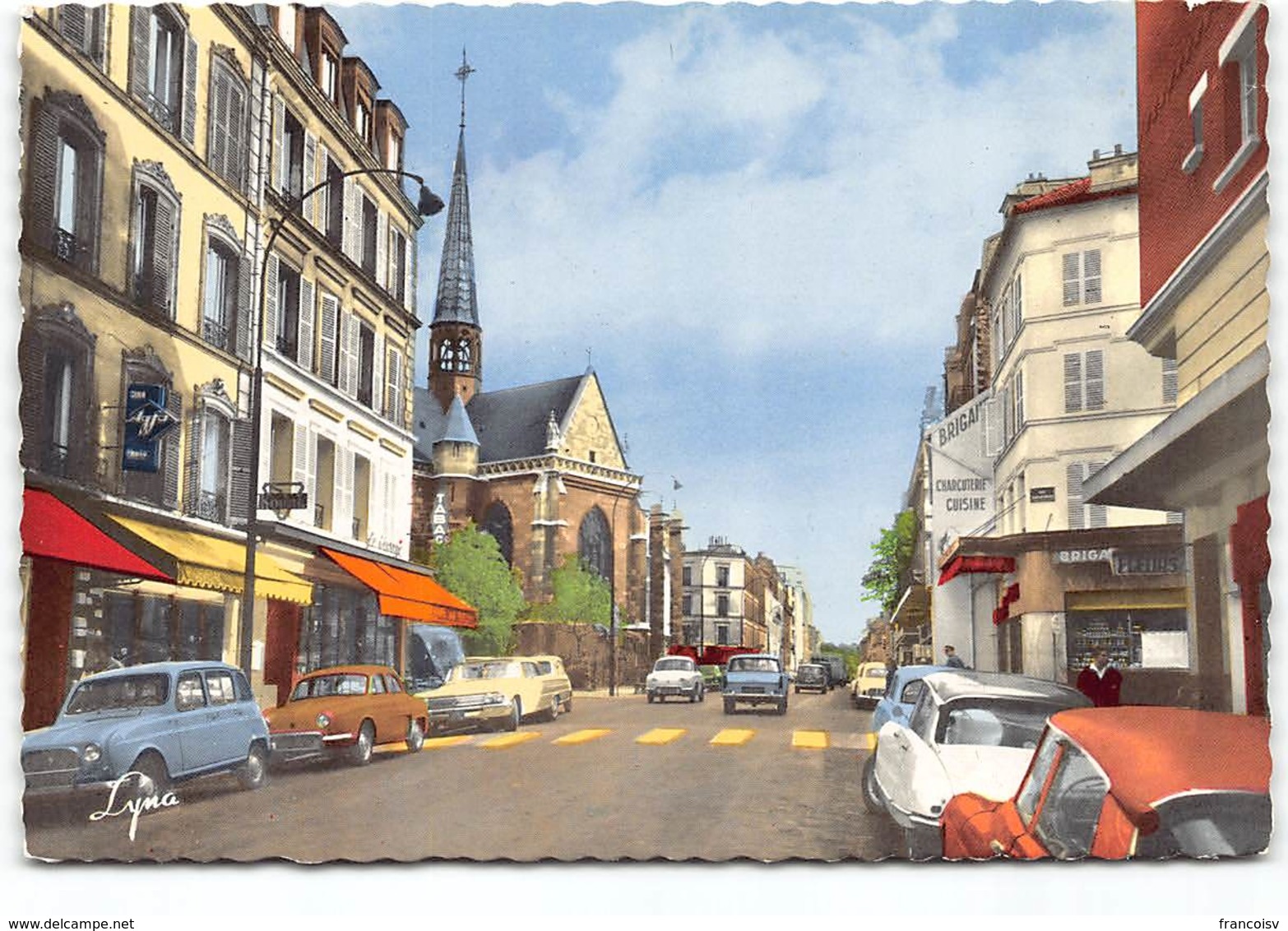 Boulogne Sur Seine - Avenue Jean Baptiste Clément  Edit Abeille Carte.  Voitures. Citroen DS Renault 4L Dauphine - Boulogne Billancourt