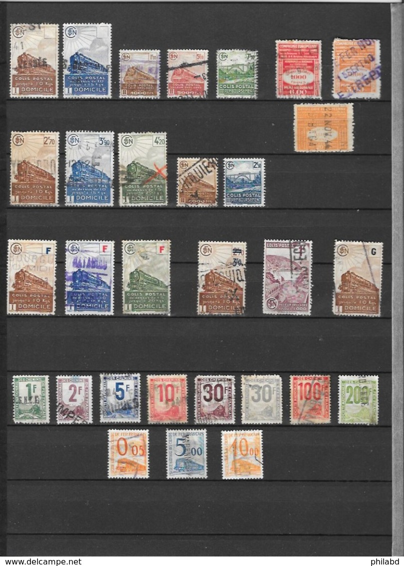 France Colis Postaux Lot De 76 Tp 1892-1960 O - Gebraucht