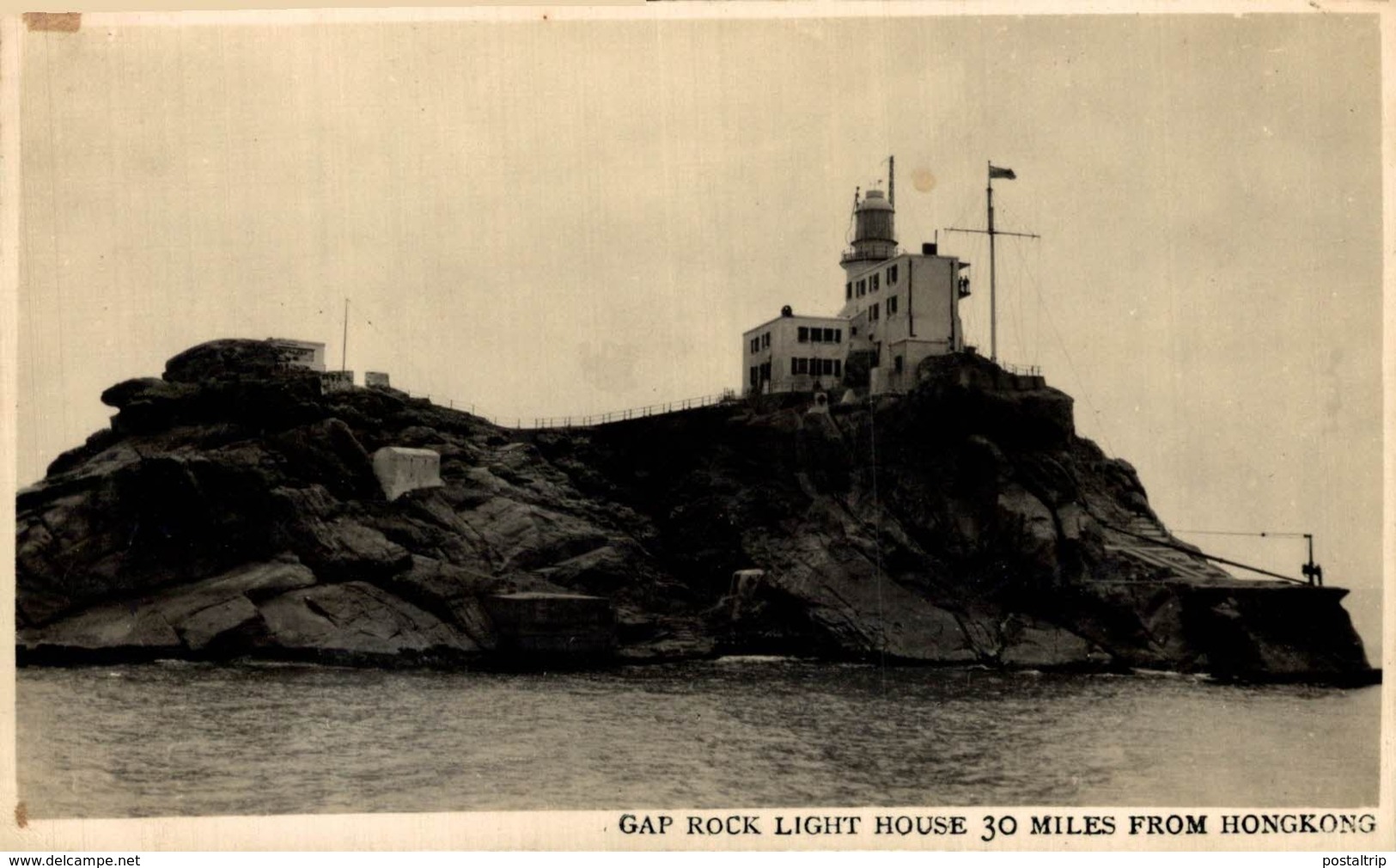 Very Rare Rppc Gap Rock Light House  LIGHTHOUSE PHARE  FARO 30 Miles From Hongkong    HONG KONG HONGKONG CHINA CHINE - China (Hong Kong)