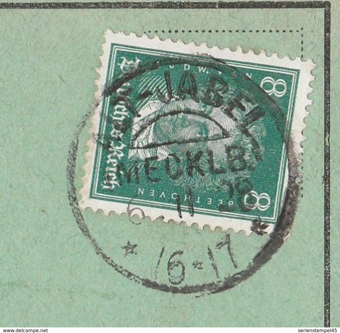 Deutsches Reich Karte Mit Tagesstempel Alt Jabel Mecklenburg 1928 KOS Stempel - Briefe U. Dokumente