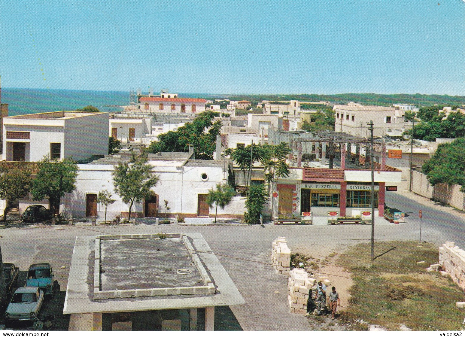 CAMPOMARINO DI MARUGGIO - TARANTO - INSEGNA PUBBLICITARIA BIRRA PERONI - BAR PIZZERIA - AUTO - 1979 - Taranto