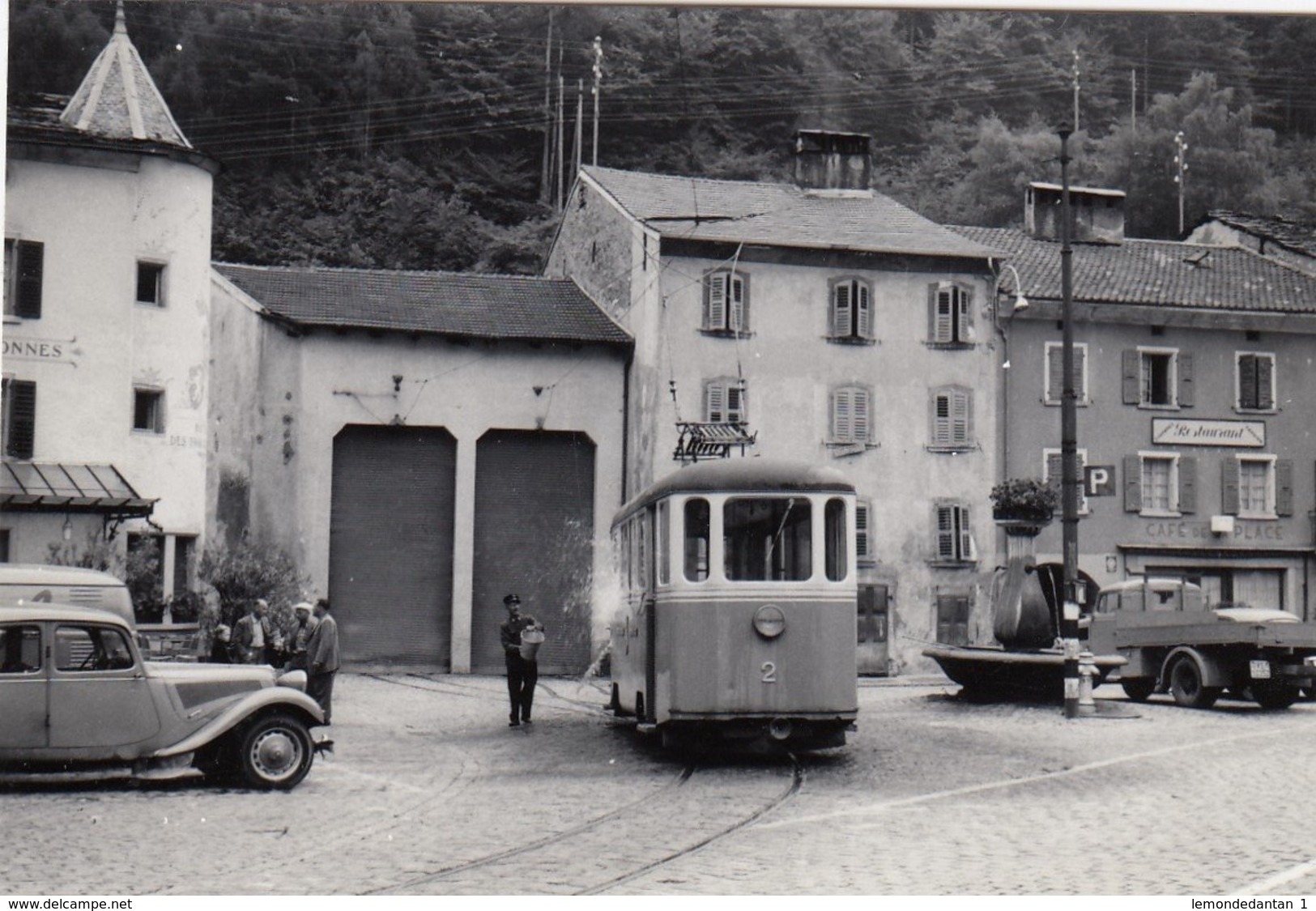 Tram Martigny. Small Photo 9,5 X 6,5 Cm. No Postcard. - Martigny