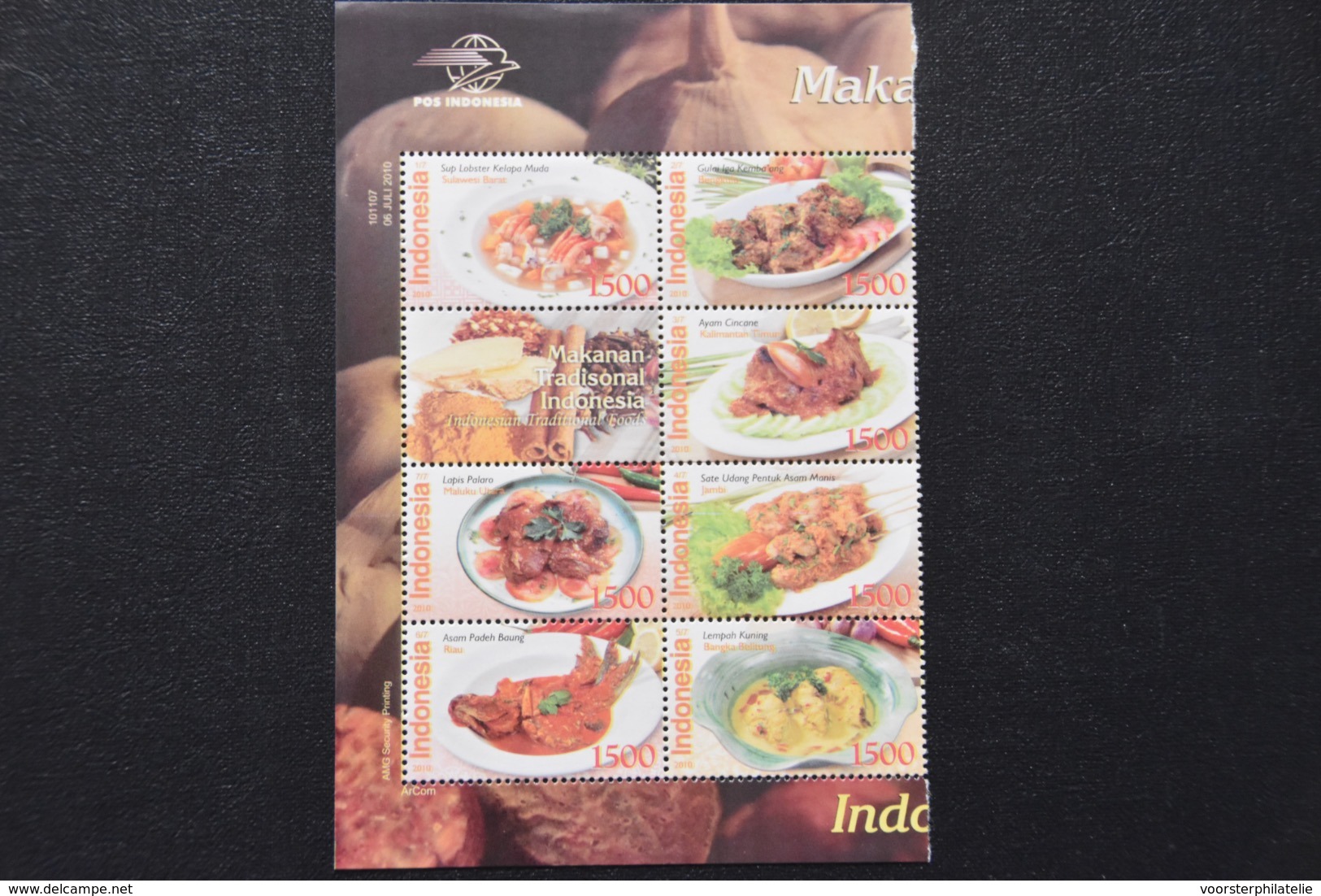 INDONESIA INDONESIE MNH ** 2010 FOOD MEALS - Indonesia