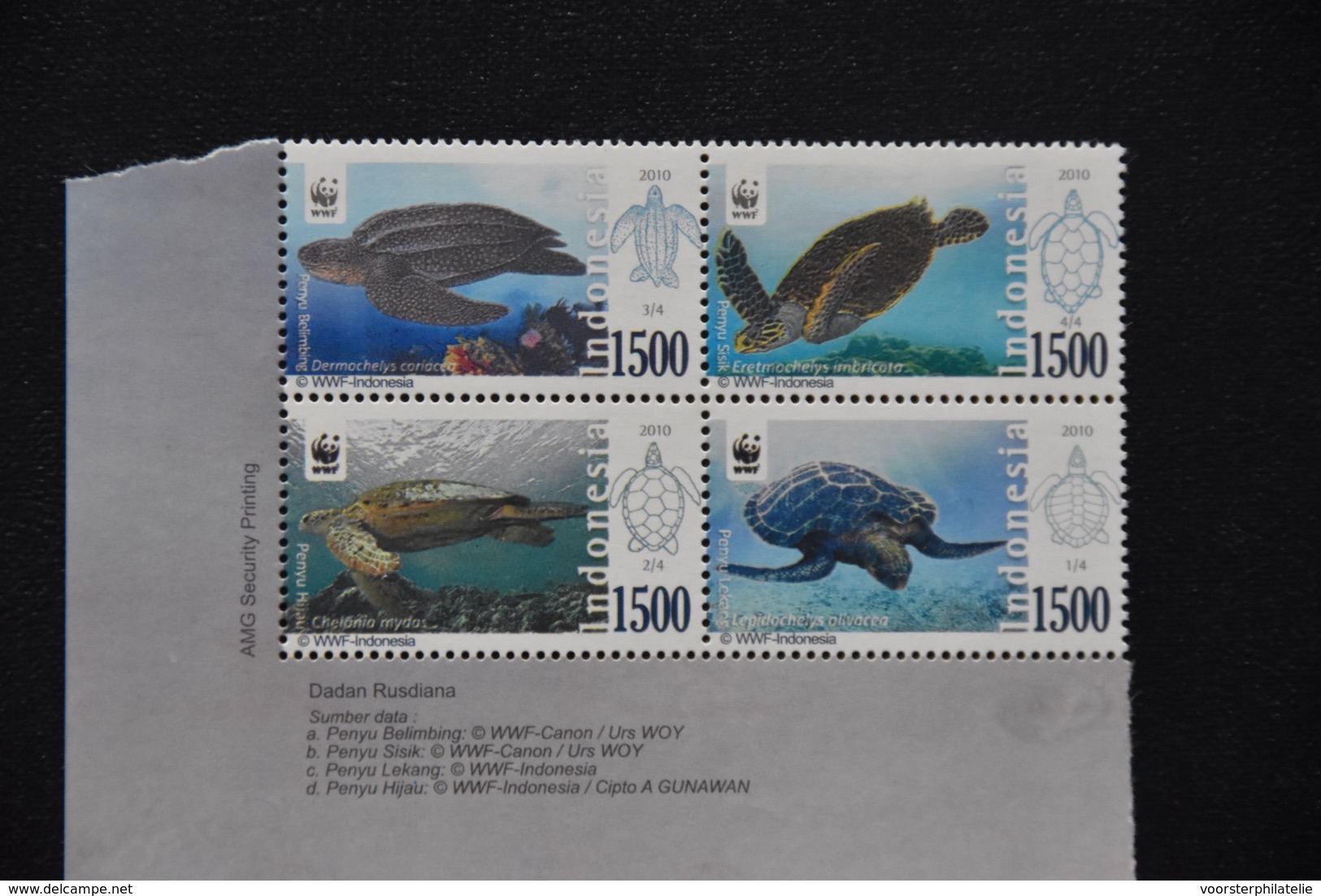 INDONESIA INDONESIE MNH ** 2010 TURTTLES SCHILDPADDEN - Indonesië