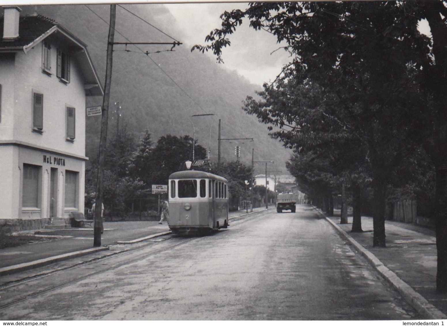 Tram Martigny Station. Small Photo 9,5 X 6,5 Cm. No Postcard. - Martigny