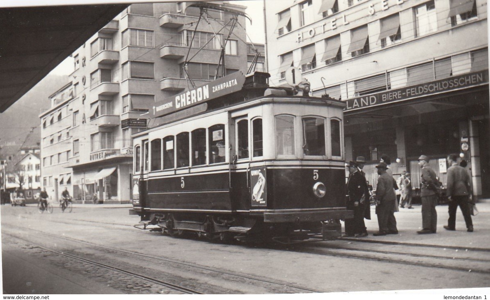 Tram Biel. Small Photo 10 X 6 Cm. No Postcard. - Autres & Non Classés