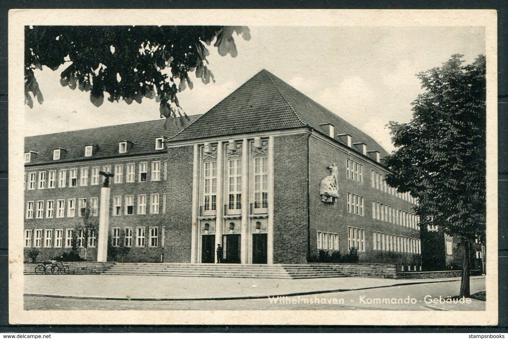 Germany Wilhelmshaven Kommando Gebaude Military Postcard - Other & Unclassified