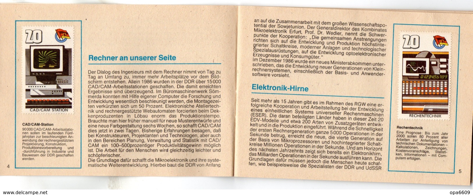 (Kart-ZD)DDR Sammelheft Für Die DSF-Sondermarkenserie 1988 "DDR-UdSSR ERFOLGE DER GEMEINSAMKEIT..." Kompl. Mit 21 Marken - Briefe U. Dokumente