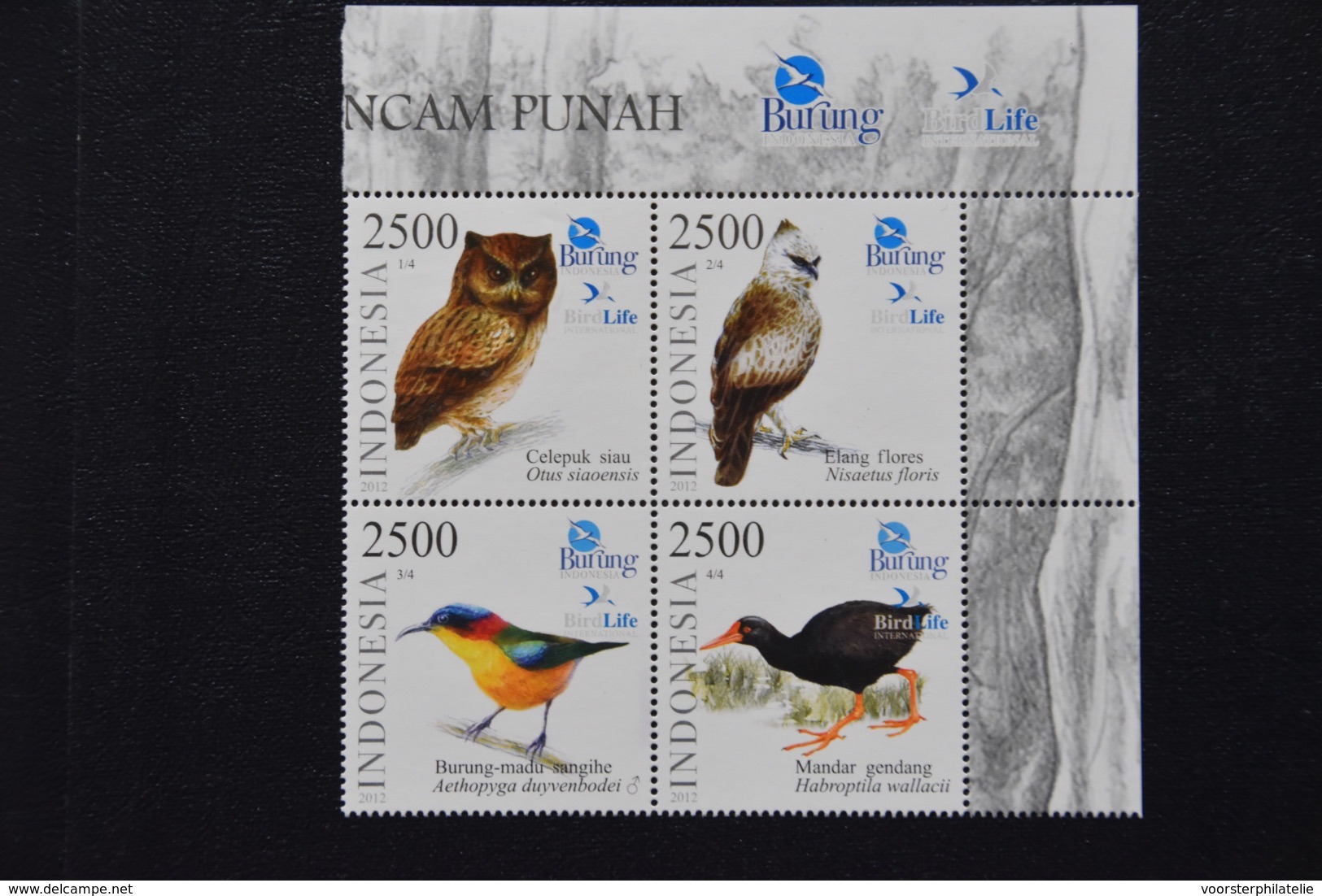 INDONESIA INDONESIE MNH ** 2012 BIRDS VOGELS OISEAUX - Indonesië