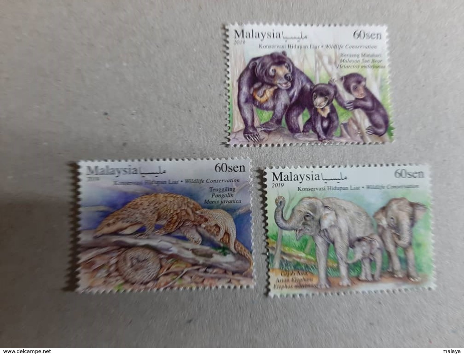 2019 Folder Set FDC & Stamps Malaysia Wildlife Conservation Tiger Rhino Bear Elephant Wild Animals Fauna - Malaysia (1964-...)